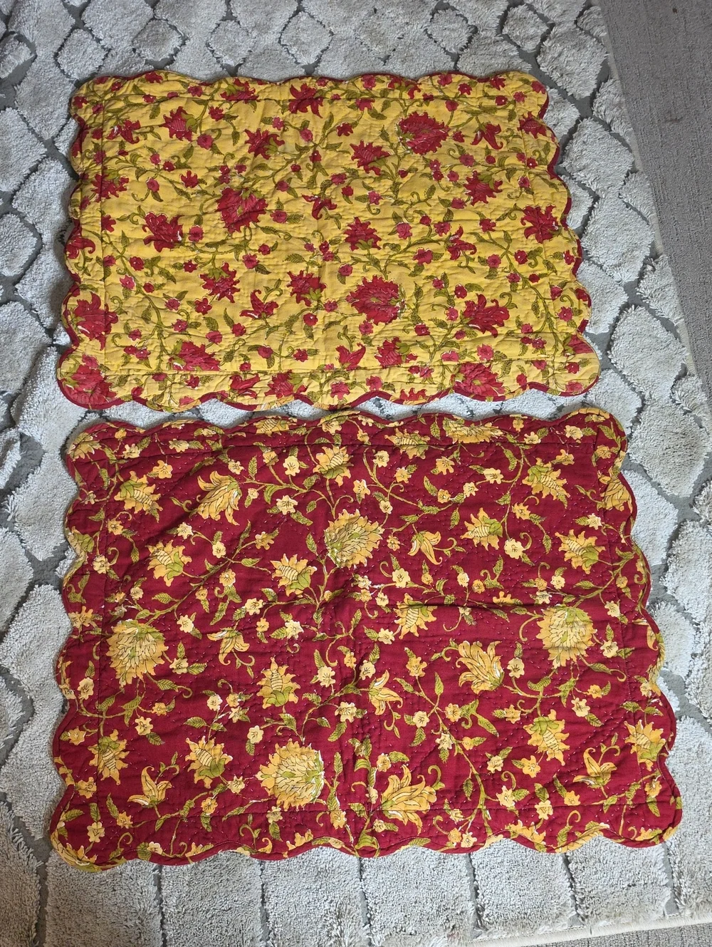 POTTERY BARN | SET OF 2 PILLOW SHAMS VANESSA / COLETTE PATTERN